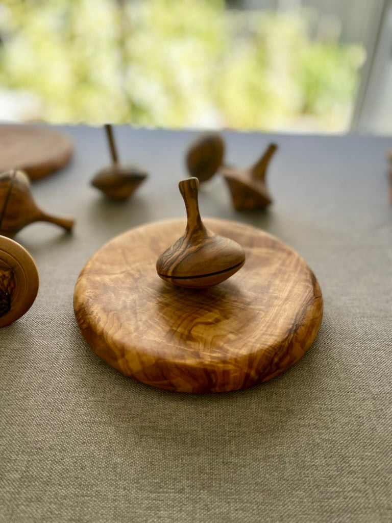 Olive Wood - Spinning Top