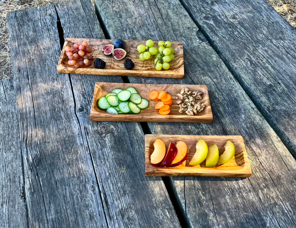 Olive Wood Serving Tray – Sushi Tray & Appetizer Platter