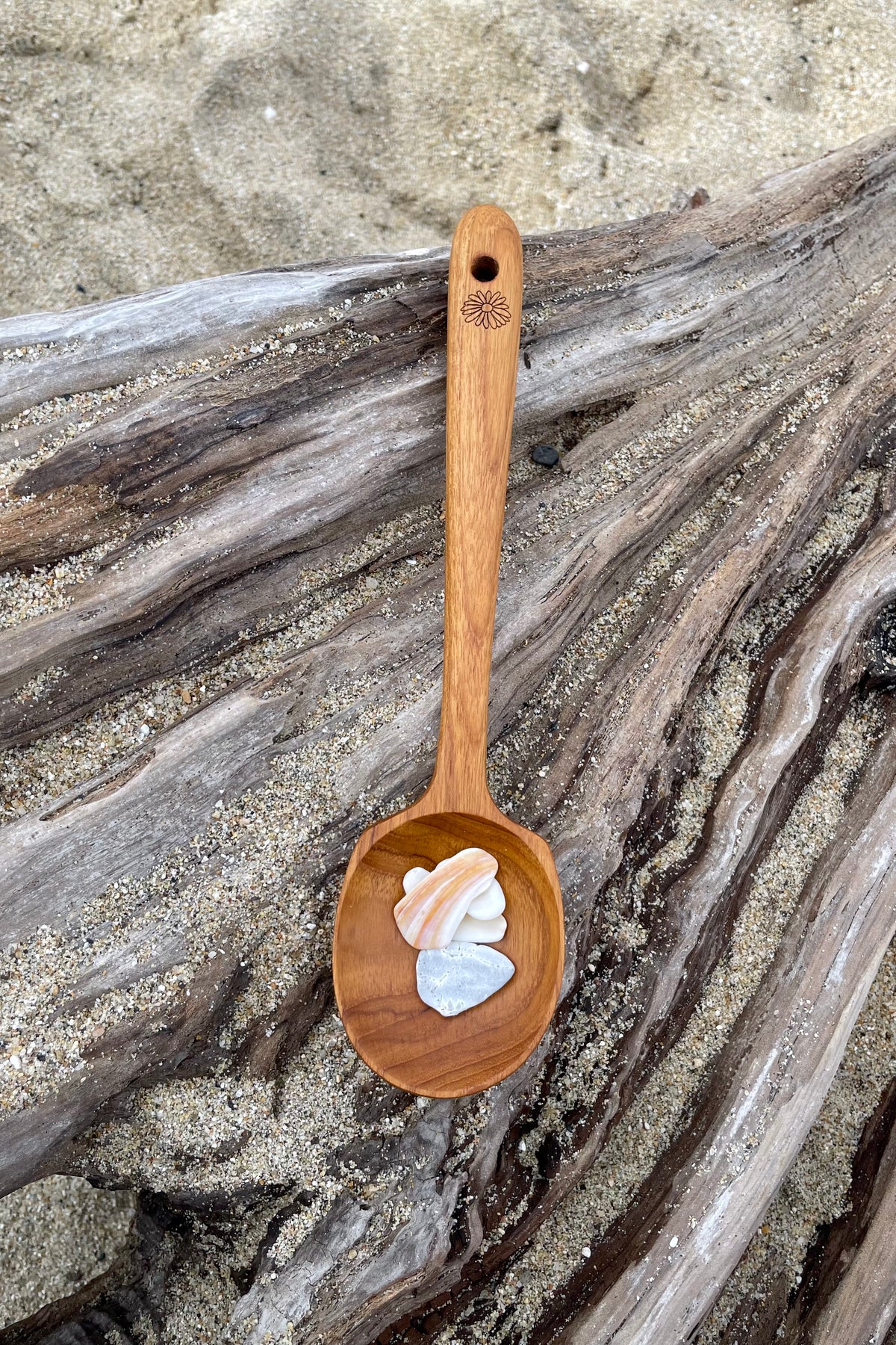 Teak Wood Serving Spoon Set – Wooden Serving Spoons (Set of 3 or 6)