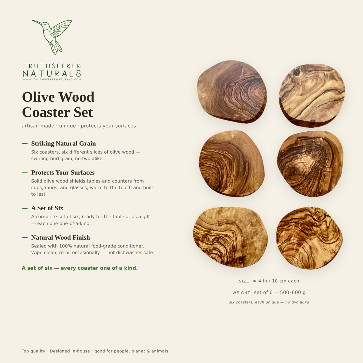 Olive Wood - Coasters