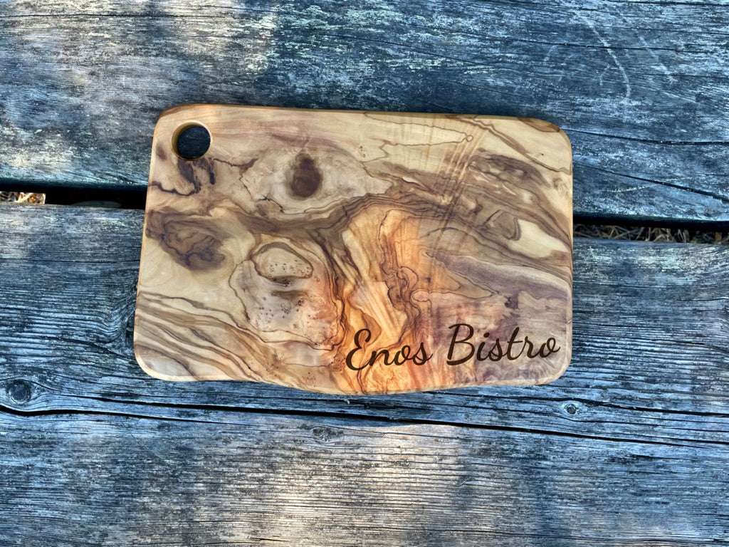 Olive Wood Cheese Board & Cutting Board – Handmade Charcuterie Board