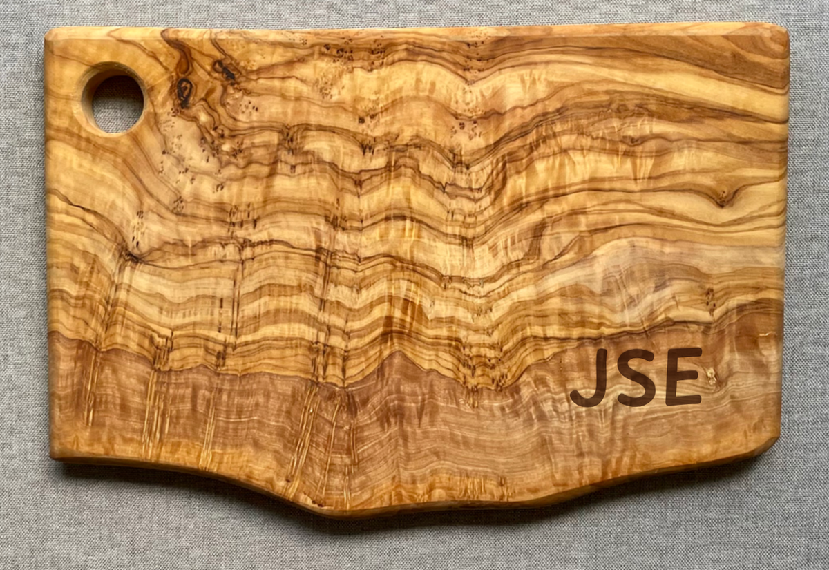 Olive Wood Cheese Board & Cutting Board – Handmade Charcuterie Board