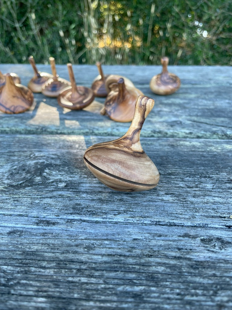Olive Wood - Spinning Top