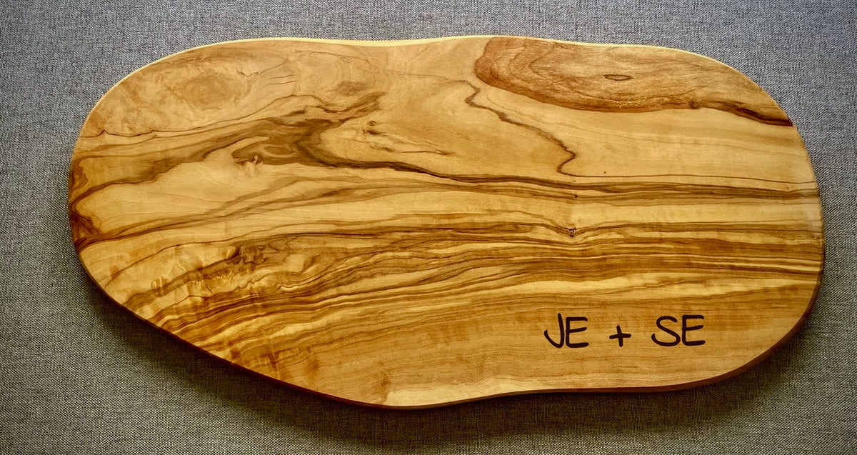 Olive Wood Serving Board – Natural Edge Charcuterie Board