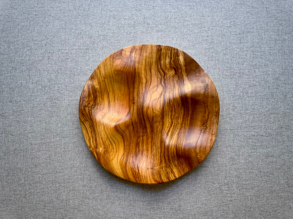 Olive Wood - Wavy Jewelry Dish