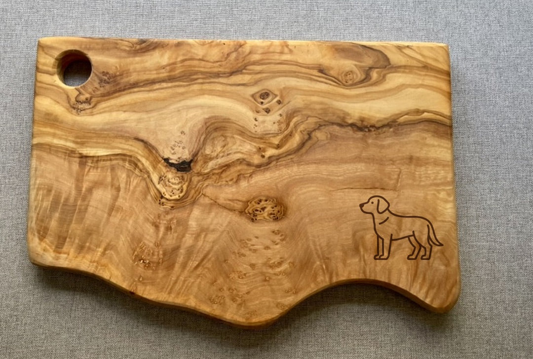 Olive Wood Cheese Board & Cutting Board – Handmade Charcuterie Board