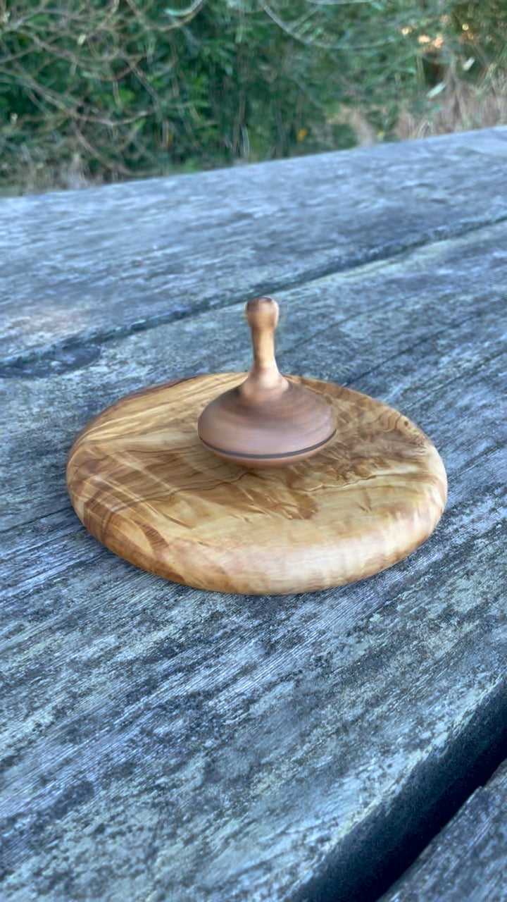 Olive Wood - Spinning Top