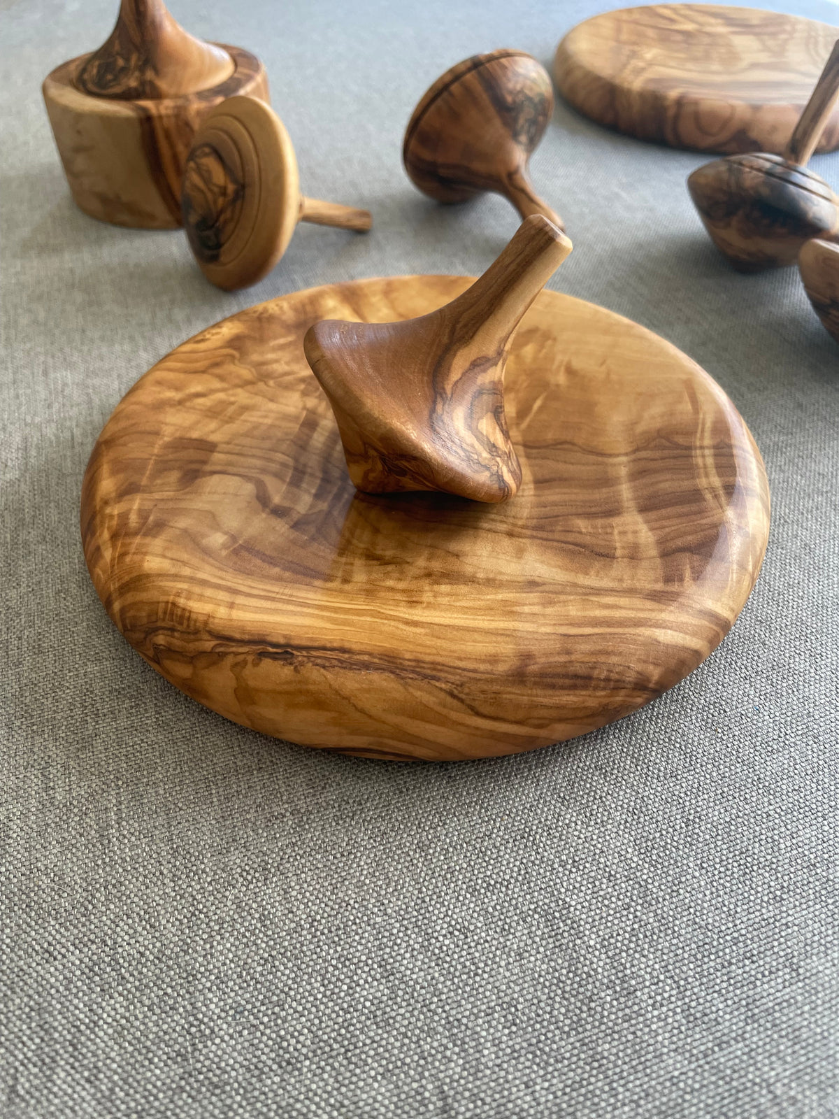 Olive Wood - Spinning Top