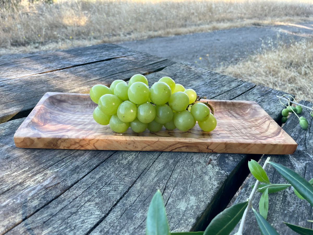 Olive Wood Serving Tray – Sushi Tray & Appetizer Platter
