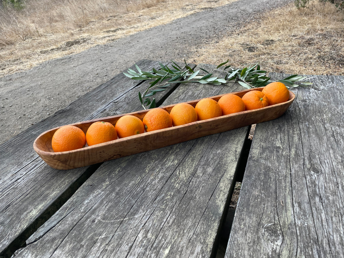 Olive Wood - One-of-a-Kind Bread Bowl (XXL, 69cm)