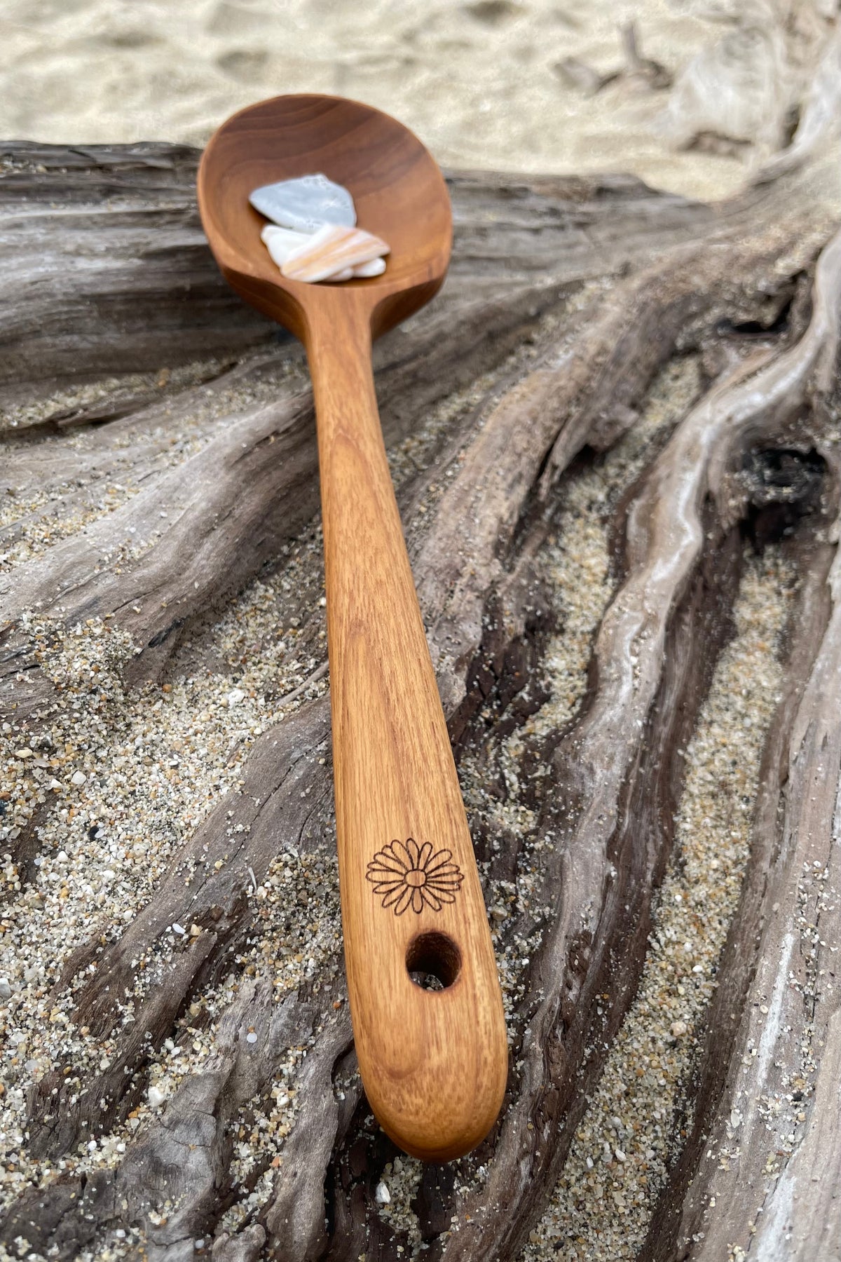 Teak Wood Serving Spoon Set – Wooden Serving Spoons (Set of 3 or 6)